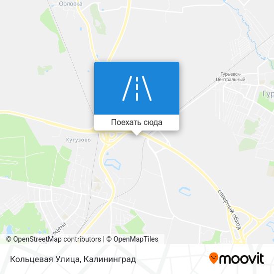 Карта Кольцевая Улица