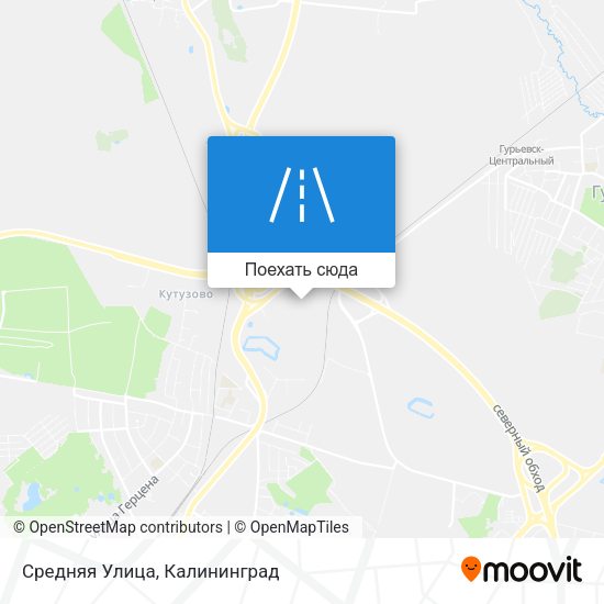 Карта Средняя Улица