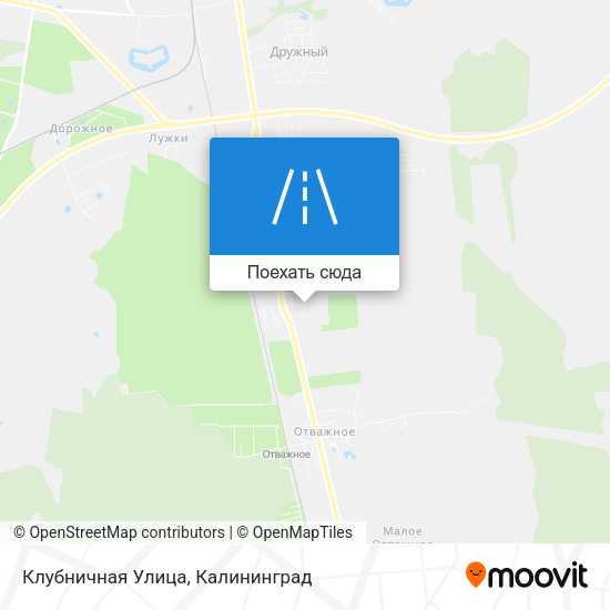Карта Клубничная  Улица
