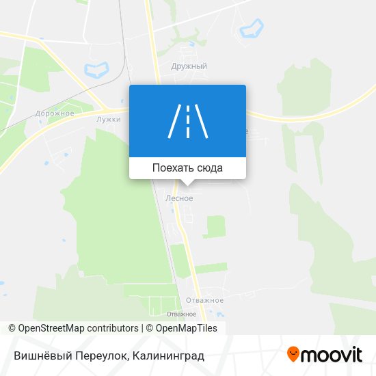 Карта Вишнёвый Переулок
