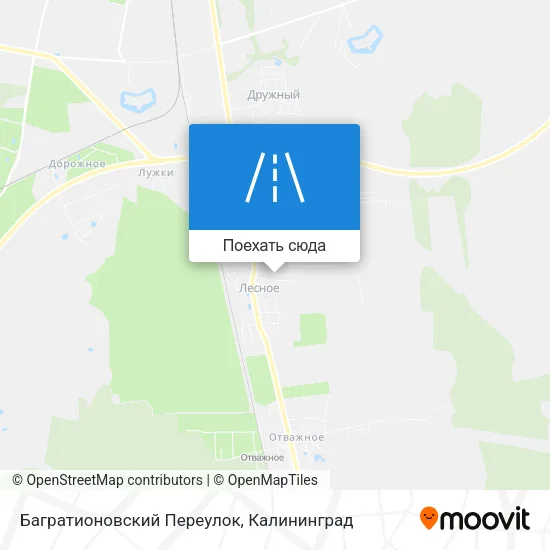 Карта Багратионовский Переулок