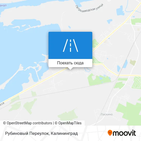 Карта Рубиновый Переулок
