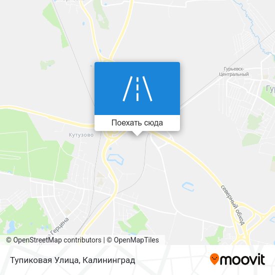 Карта Тупиковая Улица