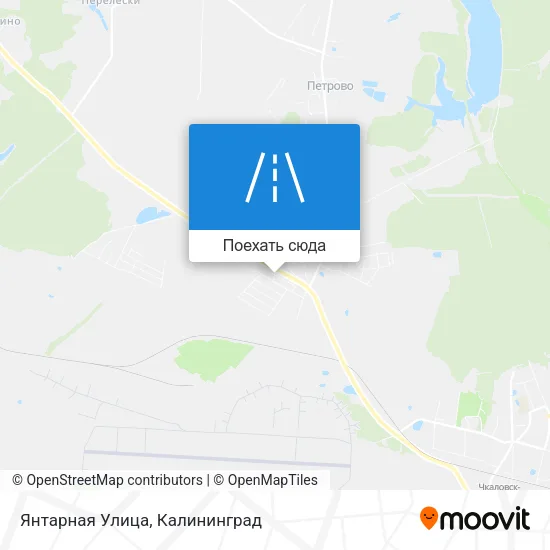 Карта Янтарная Улица