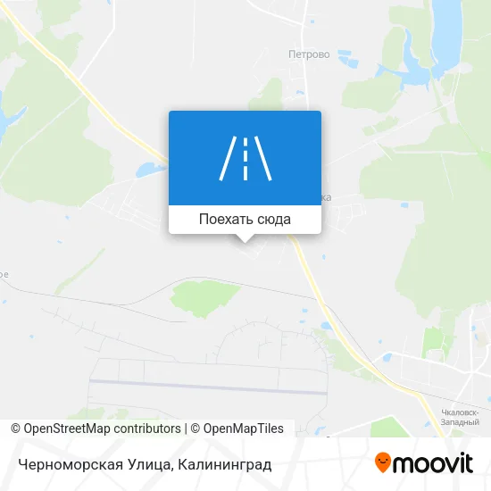 Карта Черноморская Улица