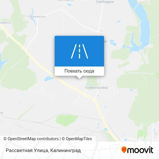 Карта Рассветная Улица