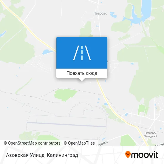 Карта Азовская Улица