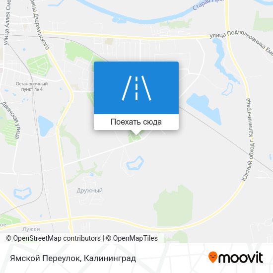 Карта Ямской Переулок