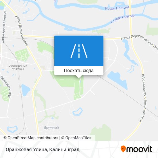 Карта Оранжевая Улица
