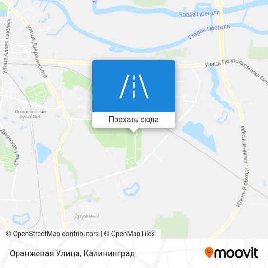 Карта Оранжевая Улица