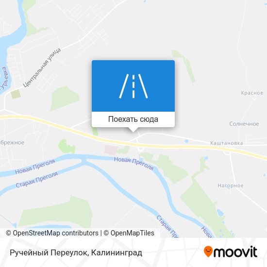 Карта Ручейный Переулок
