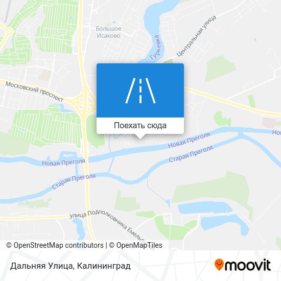 Карта Дальняя Улица