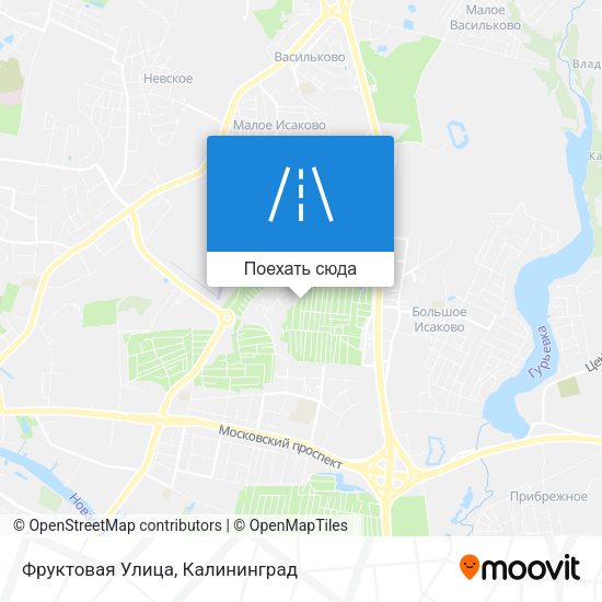 Карта Фруктовая Улица