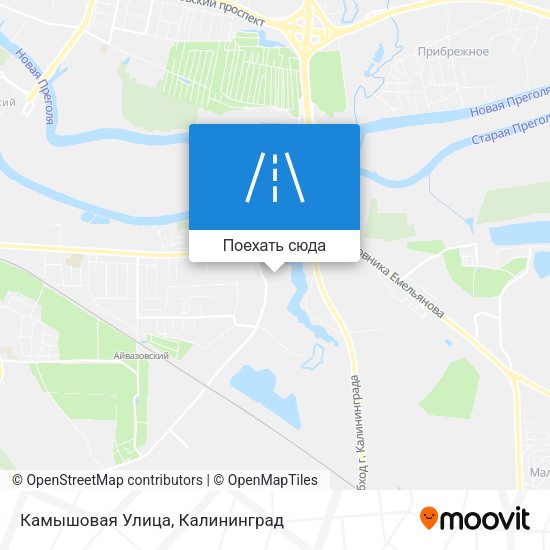 Карта Камышовая Улица