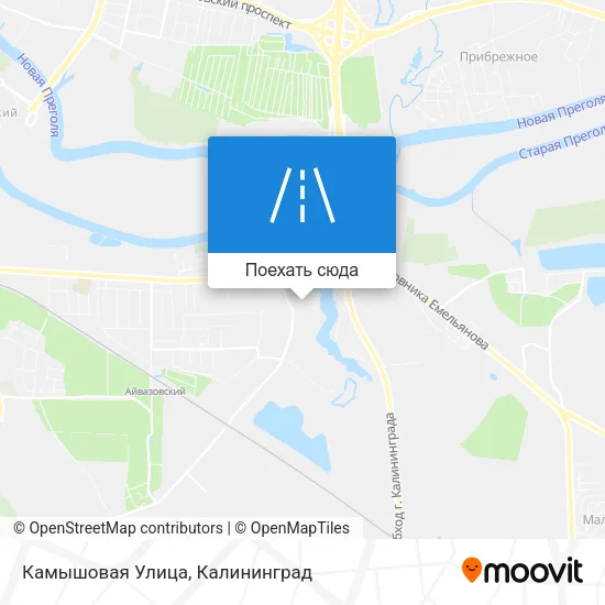 Карта Камышовая Улица