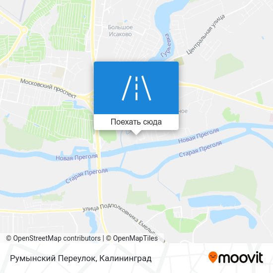 Карта Румынский Переулок