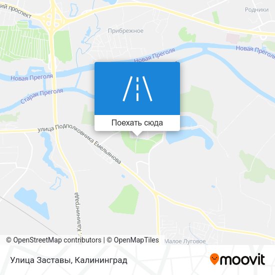 Карта Улица Заставы
