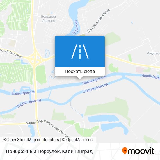 Карта Прибрежный Переулок