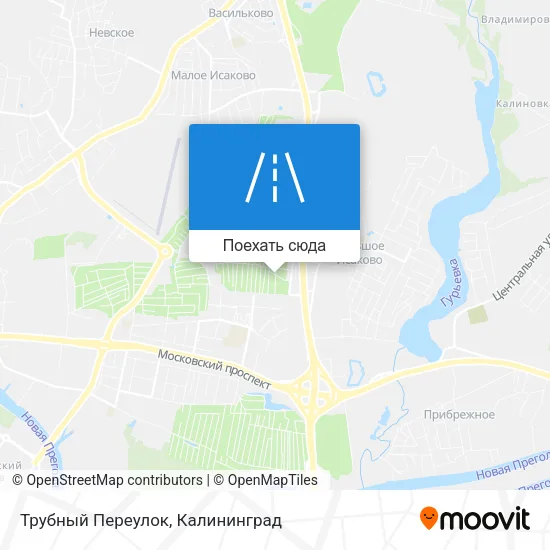 Карта Трубный Переулок