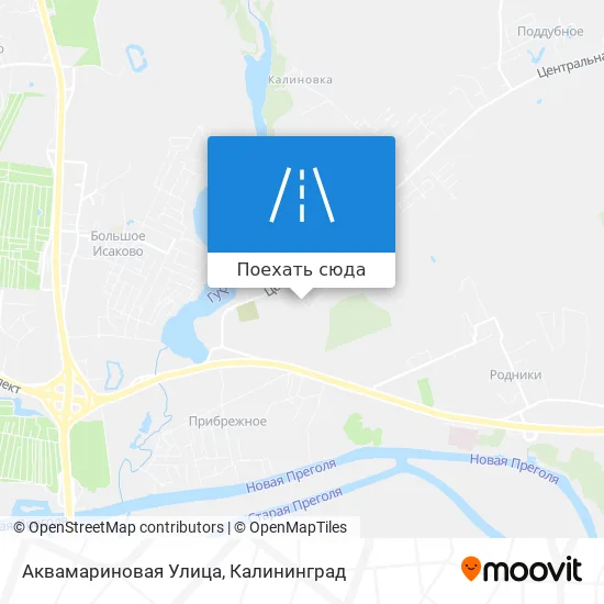 Карта Аквамариновая Улица