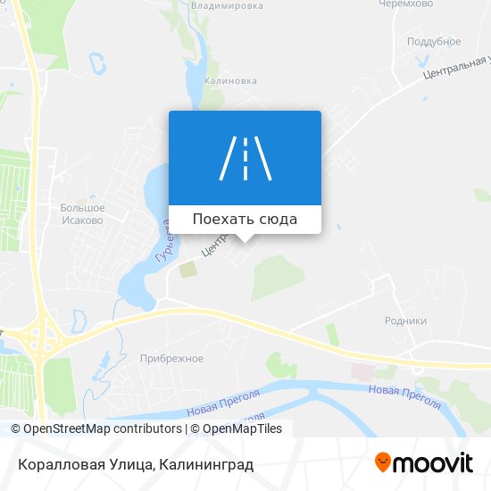 Карта Коралловая Улица