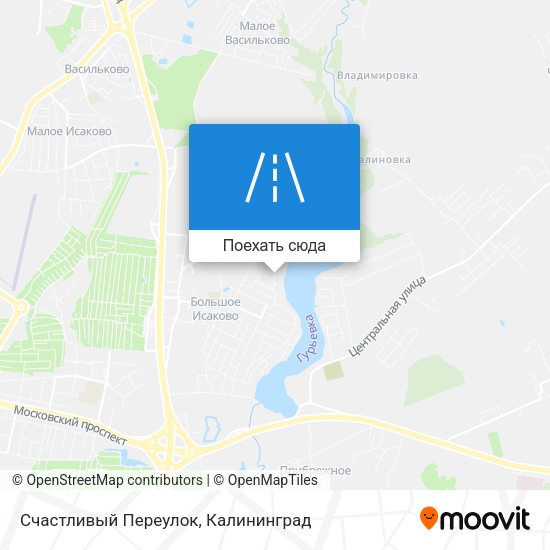 Карта Счастливый Переулок