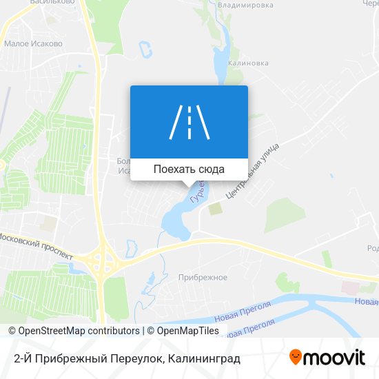 Карта 2-Й Прибрежный Переулок
