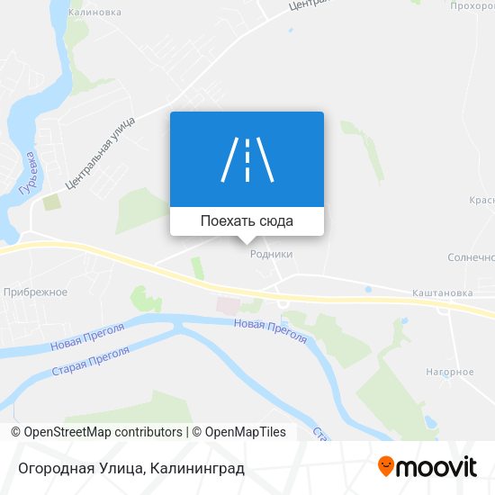 Карта Огородная Улица