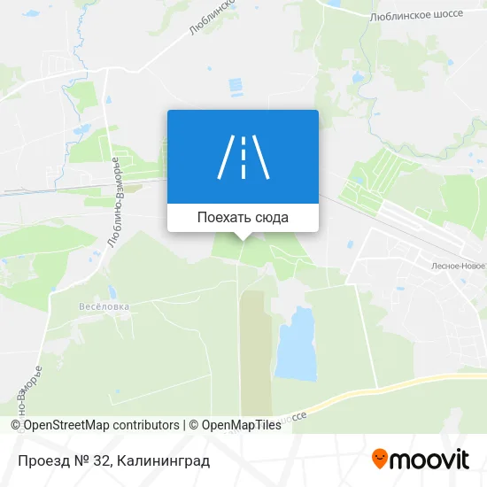 Карта Проезд № 32