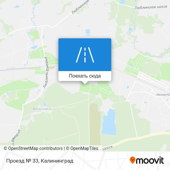 Карта Проезд № 33
