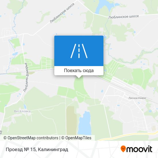 Карта Проезд № 15
