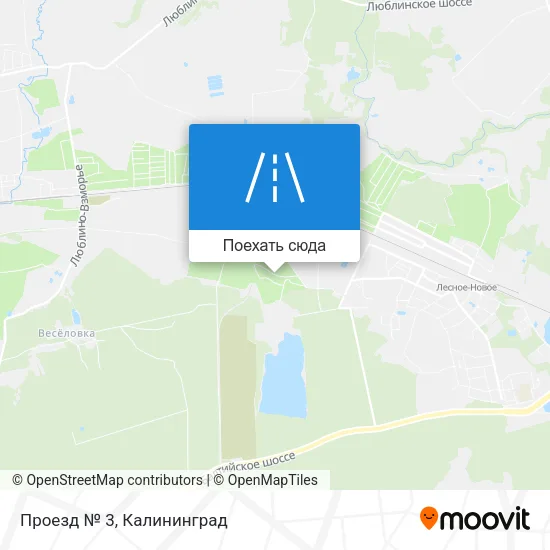 Карта Проезд № 3