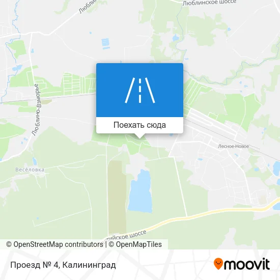 Карта Проезд № 4