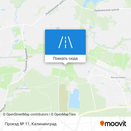 Карта Проезд № 11