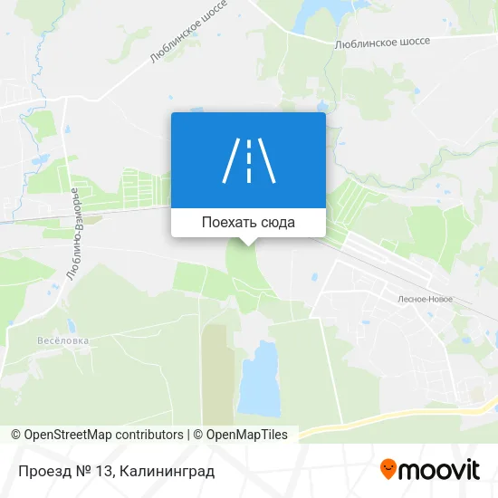 Карта Проезд № 13