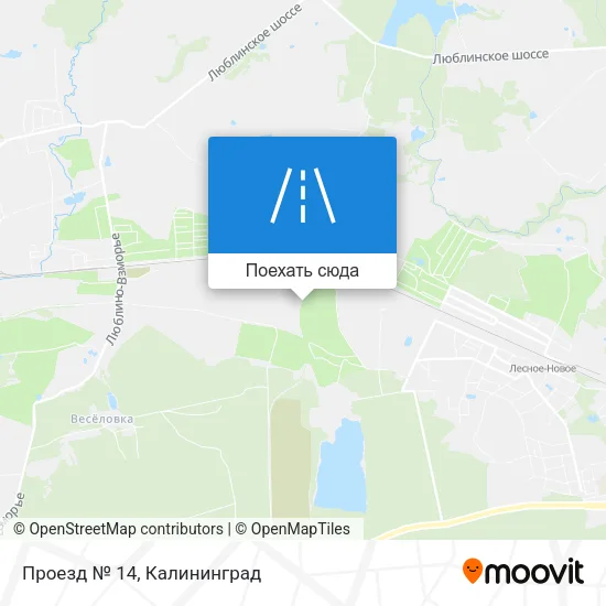 Карта Проезд № 14