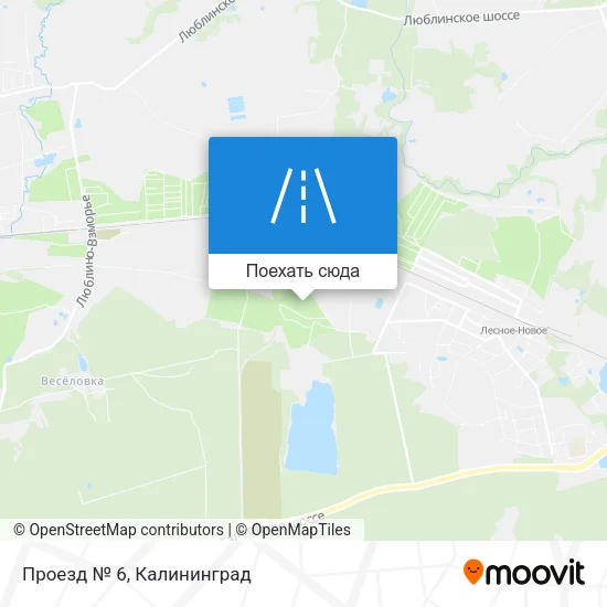 Карта Проезд № 6