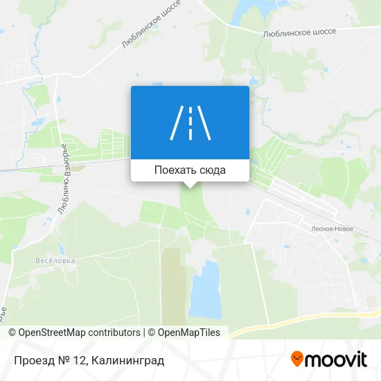 Карта Проезд № 12