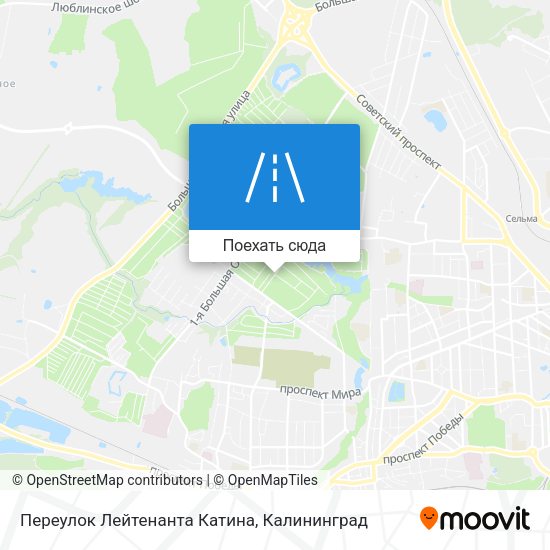 Карта Переулок Лейтенанта Катина