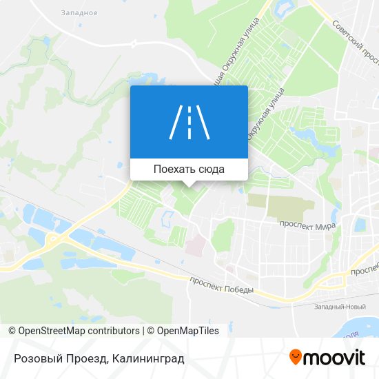 Карта Розовый Проезд