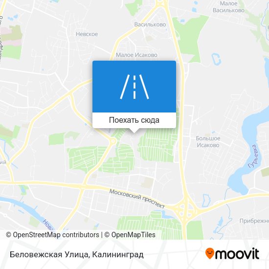Карта Беловежская Улица