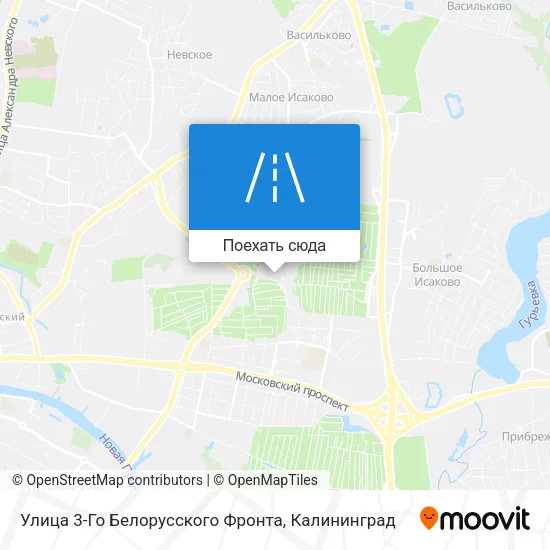 Карта Улица 3-Го Белорусского Фронта