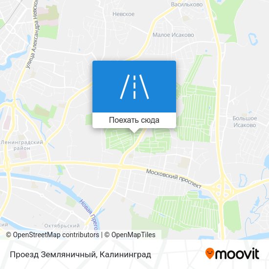 Карта Проезд Земляничный