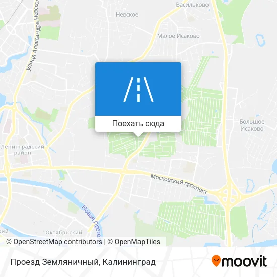 Карта Проезд Земляничный