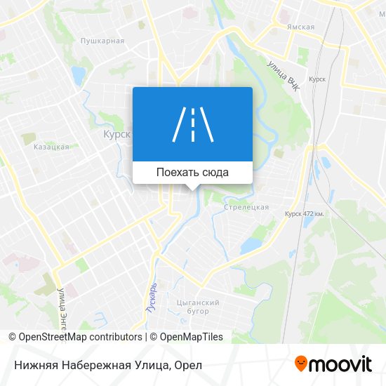 Карта Нижняя Набережная Улица