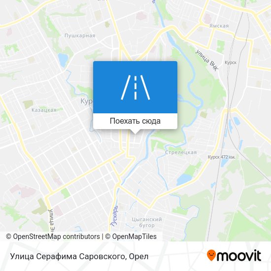 Карта Улица Серафима Саровского