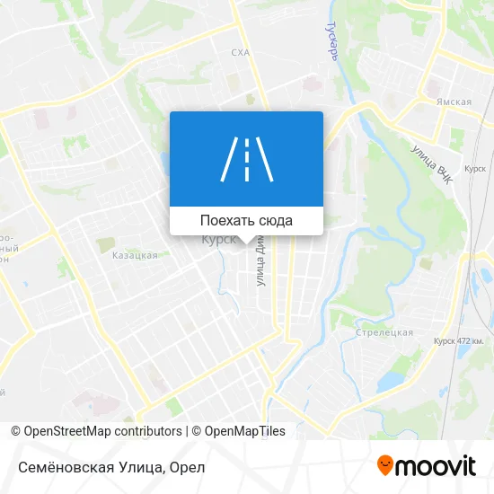 Карта Семёновская Улица
