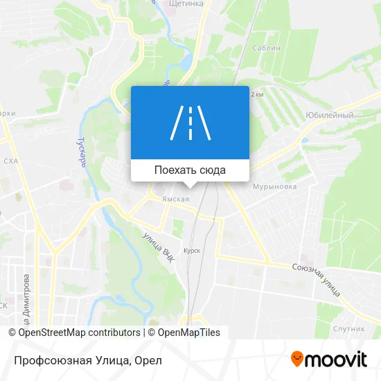 Карта Профсоюзная Улица