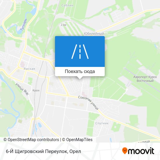 Карта 6-Й Щигровский Переулок
