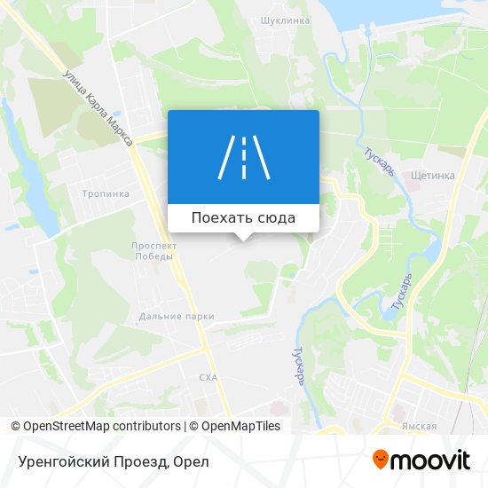 Карта Уренгойский Проезд